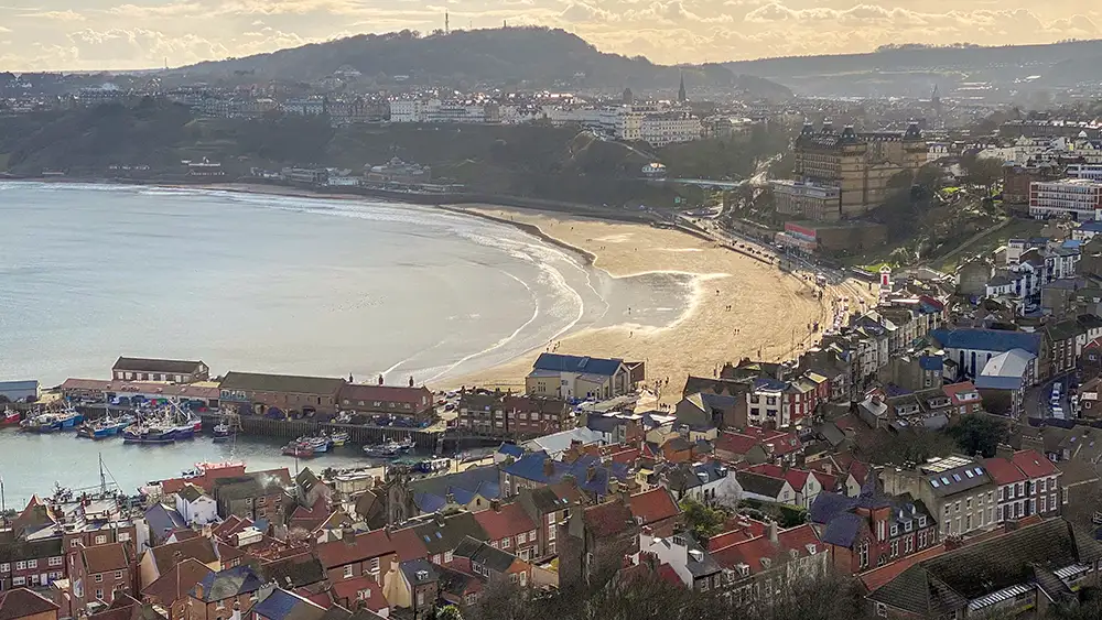 A scenic view of Scarborough beach